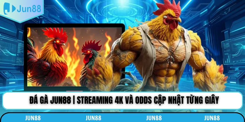 Đá gà jun88 streaming 4k và odds cập nhật từng giây